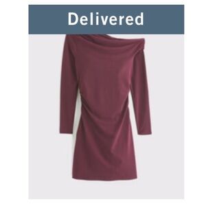 Abercrombie & Fitch One Shoulder Knit Mini Dress